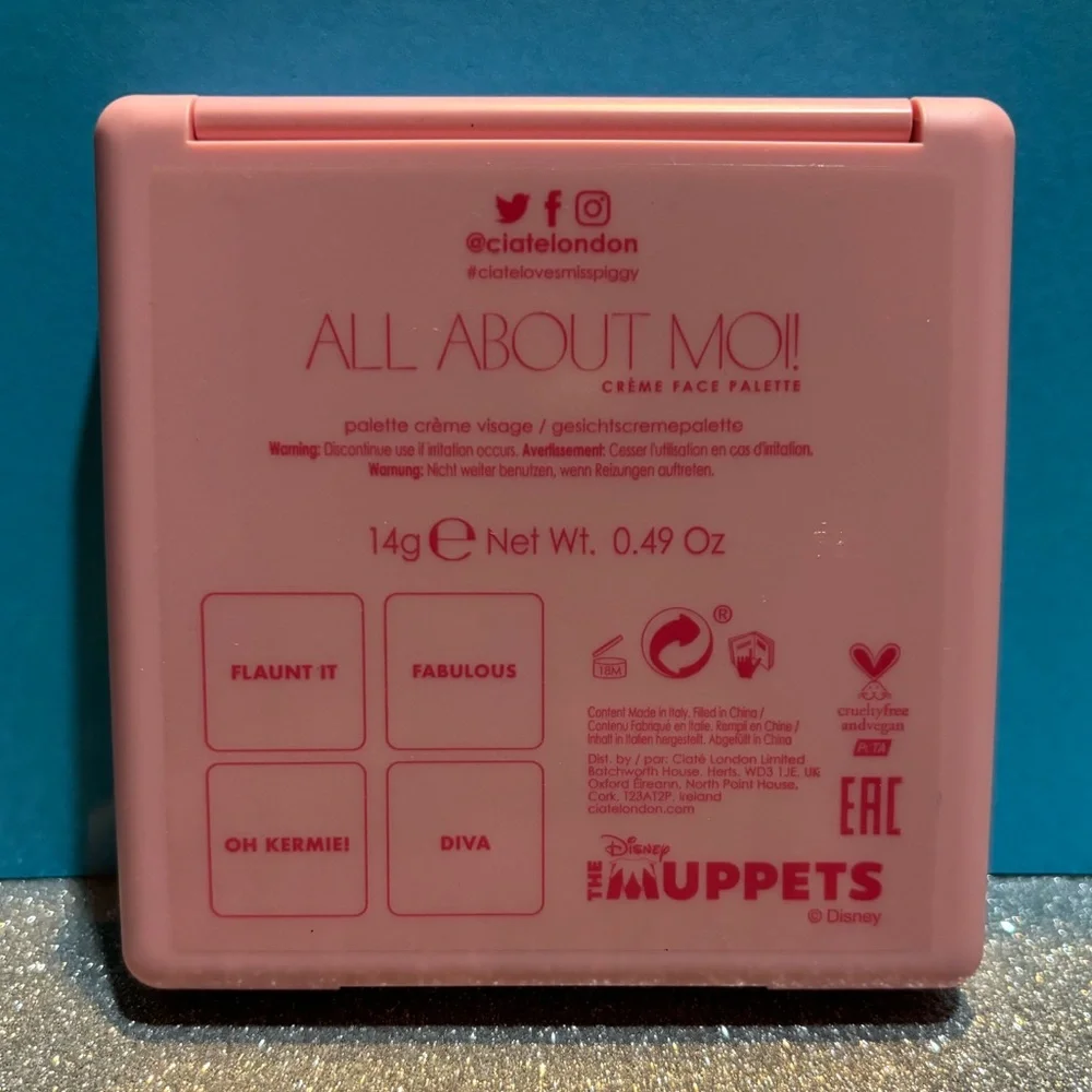 BNIB! Ciate London Miss Piggy Collection Crème Face Palette in All About MOI!